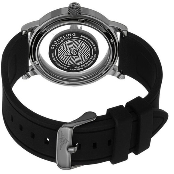 Stuhrling Original Men’s Leisure Sniper Transparent Swiss Quartz - Picture 3 of 7
